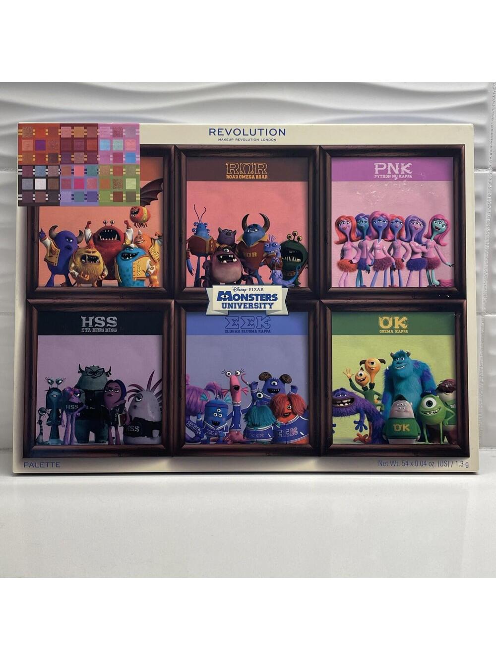 Revolution DISNEY PIXAR MONSTERS UNIVERSITY XL Eyeshadow Palette with 54 Shades